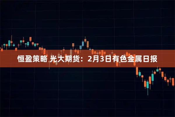 恒盈策略 光大期货：2月3日有色金属日报