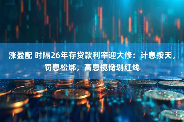 涨盈配 时隔26年存贷款利率迎大修：计息按天，罚息松绑，高息揽储划红线