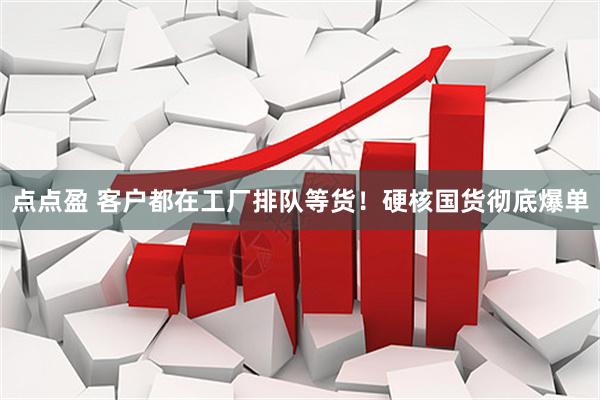 点点盈 客户都在工厂排队等货！硬核国货彻底爆单